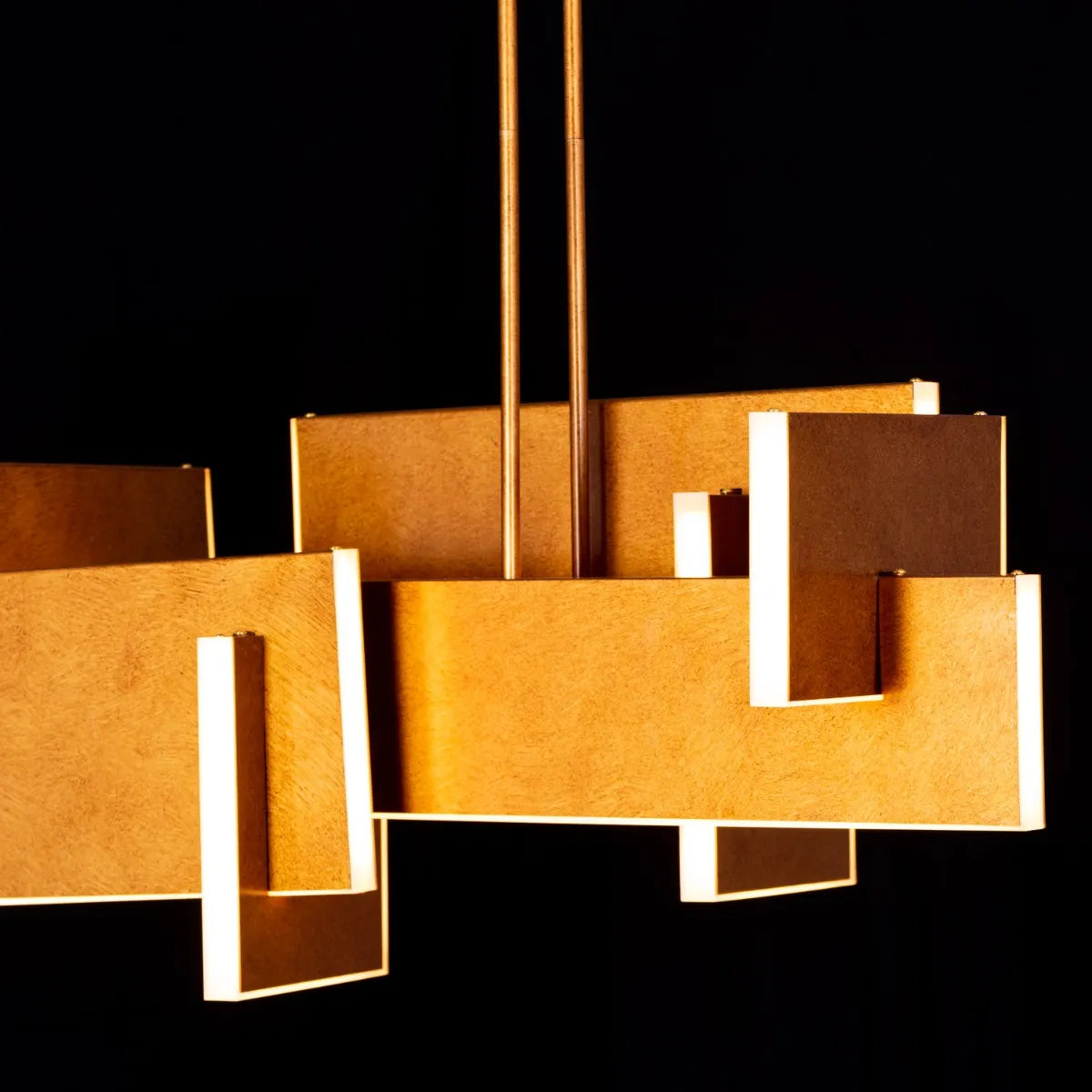 Fires Of Heaven ( Grunge Gold, 3 Color Dimmable LED with Remote Control) Chandelier