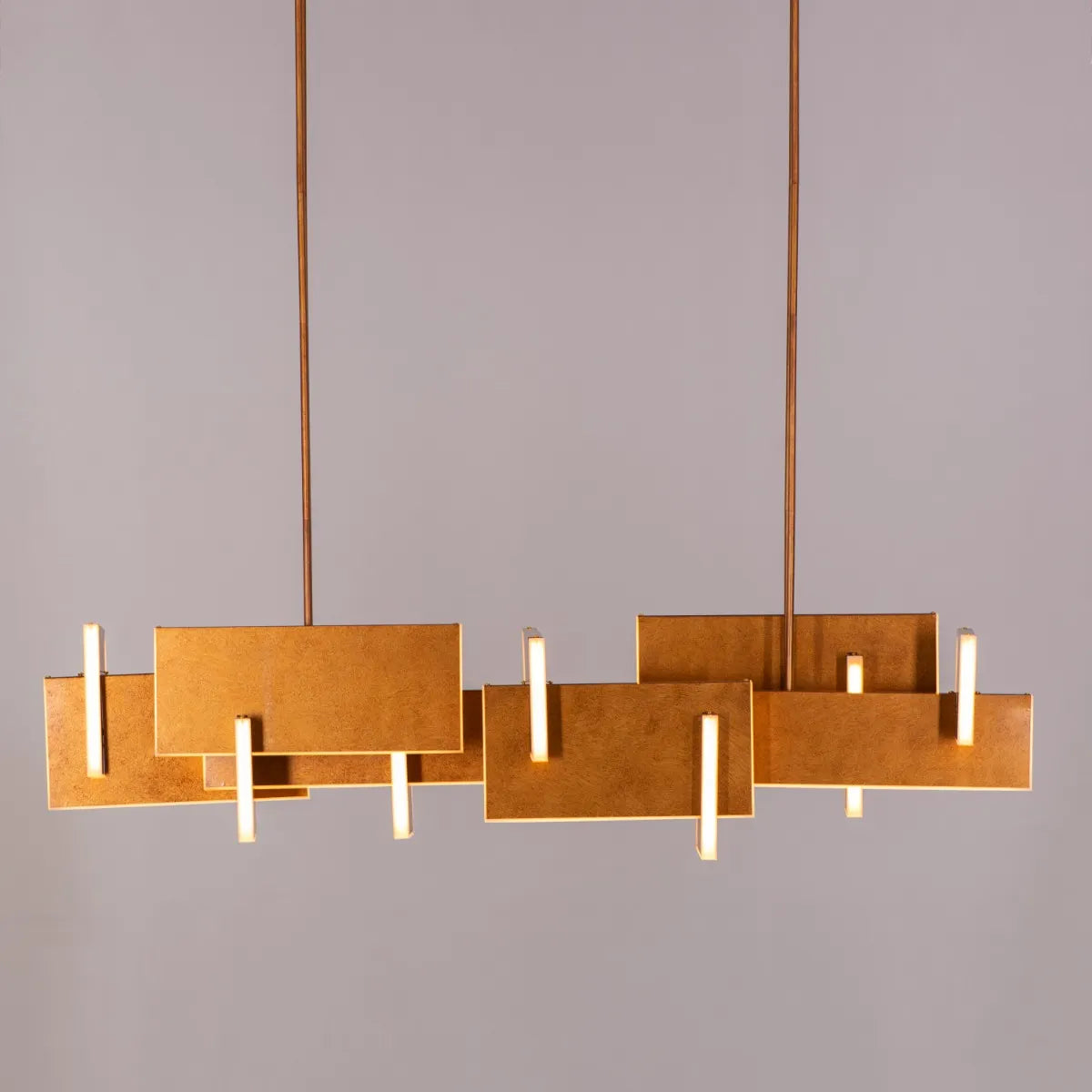 Fires Of Heaven ( Grunge Gold, 3 Color Dimmable LED with Remote Control) Chandelier