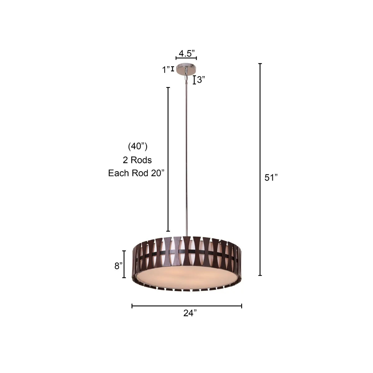 Positive Energy Wooden Pendant Light