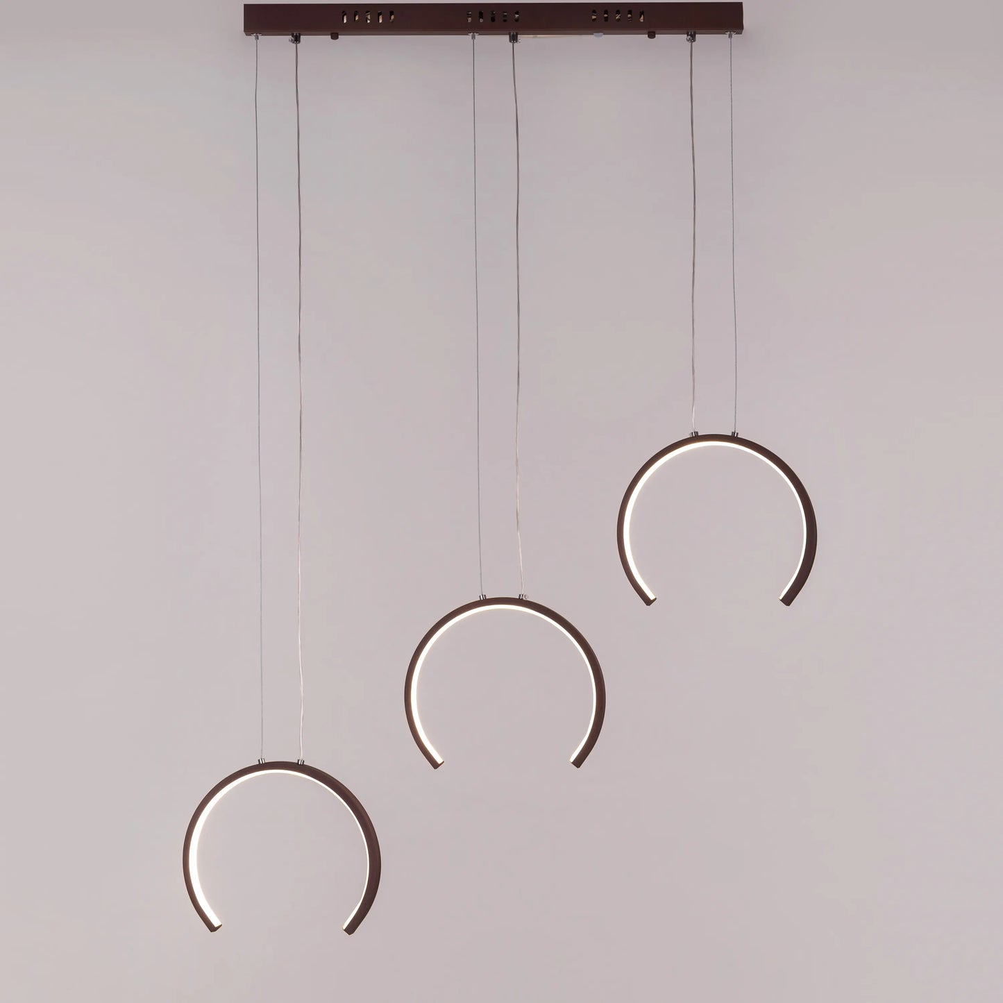 All Shook Up (Medium, Brown, Dimmable LED with Remote Control) Chandelier