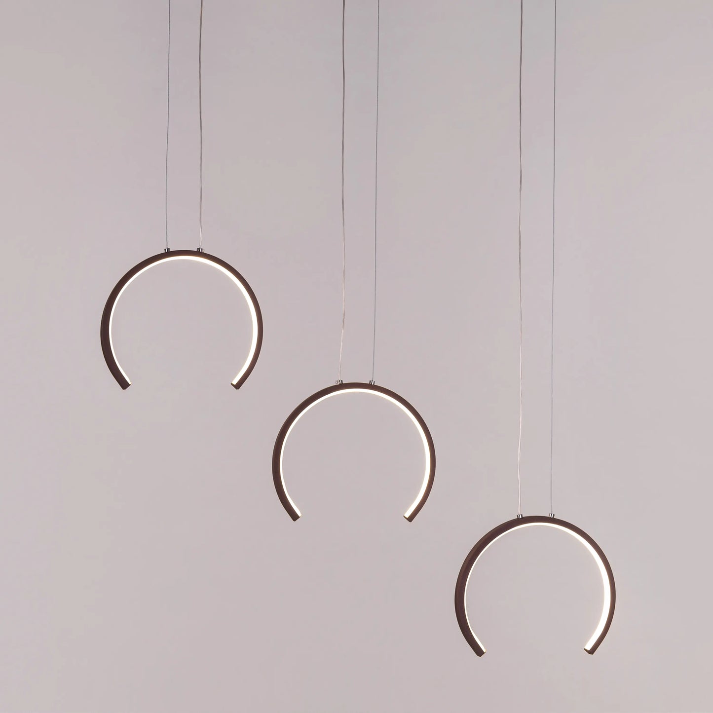 All Shook Up (Medium, Brown, Dimmable LED with Remote Control) Chandelier