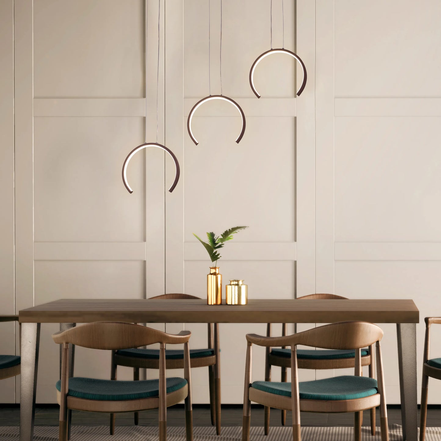 All Shook Up Chandelier in brown finish