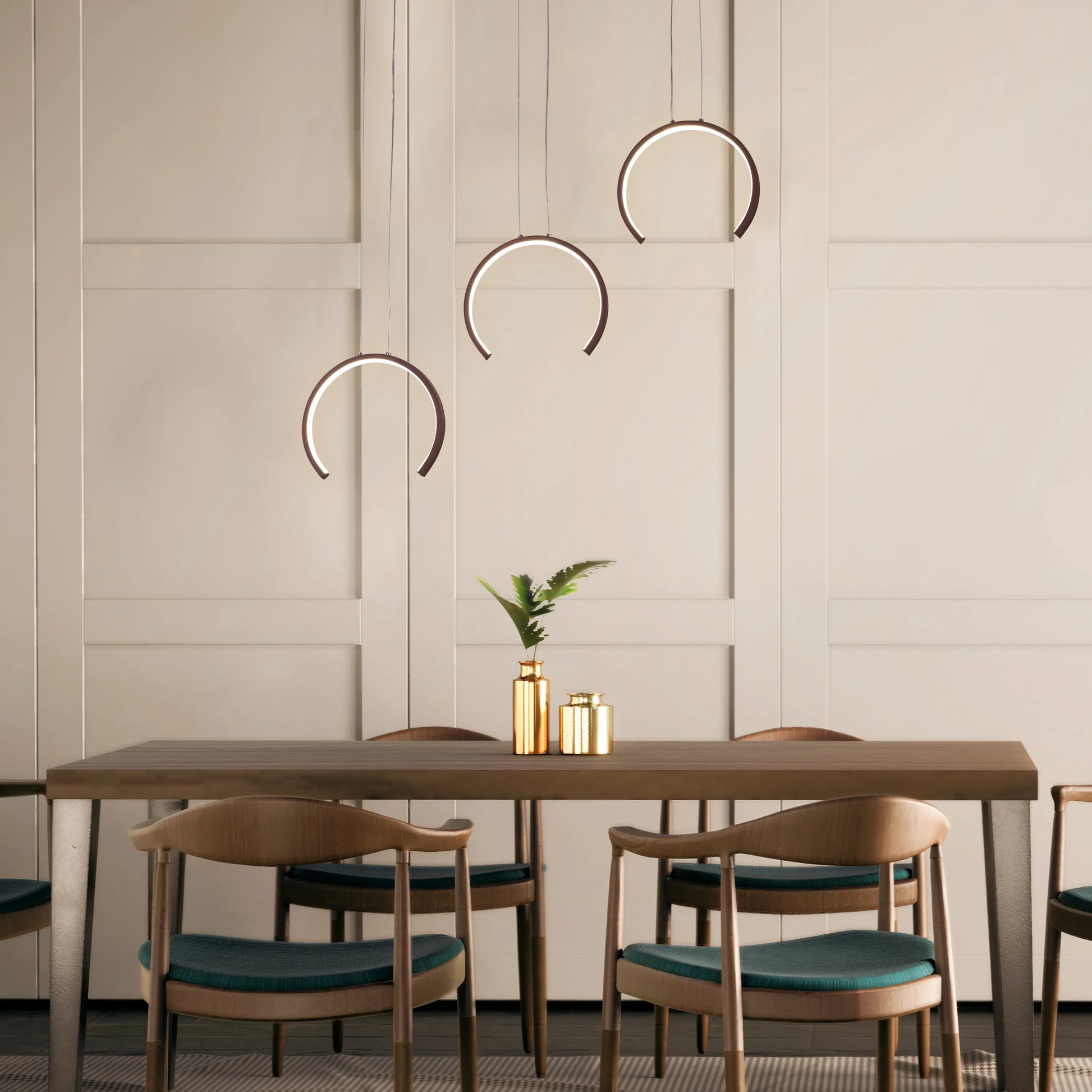 All Shook Up Chandelier in brown finish