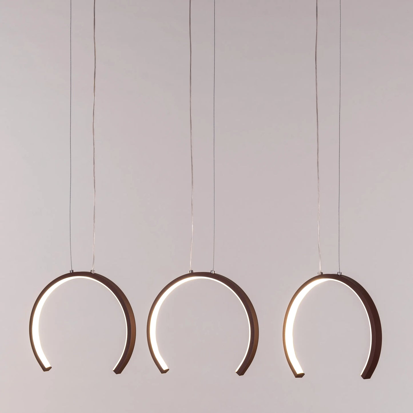 All Shook Up (Medium, Brown, Dimmable LED with Remote Control) Chandelier