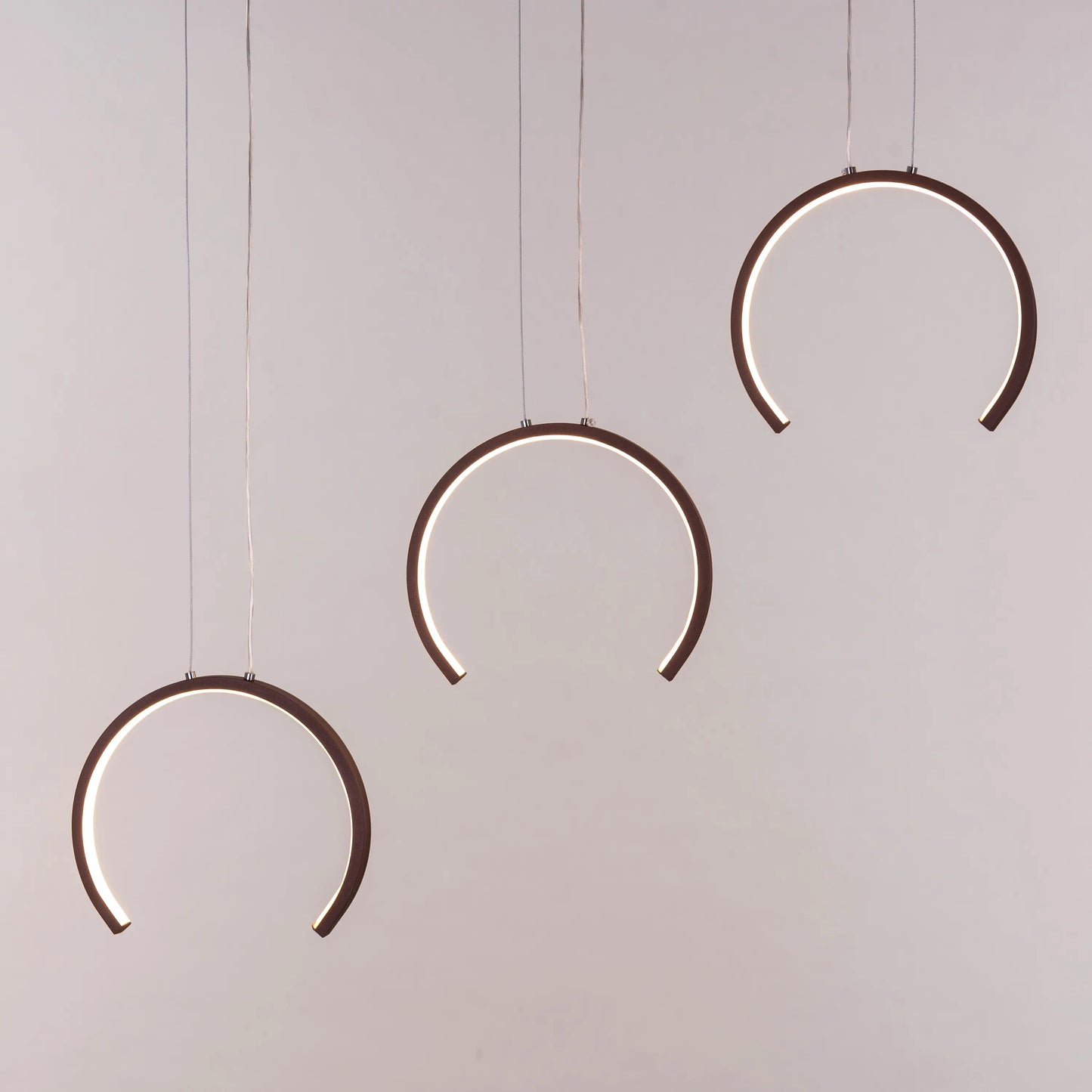 All Shook Up (Medium, Brown, Dimmable LED with Remote Control) Chandelier