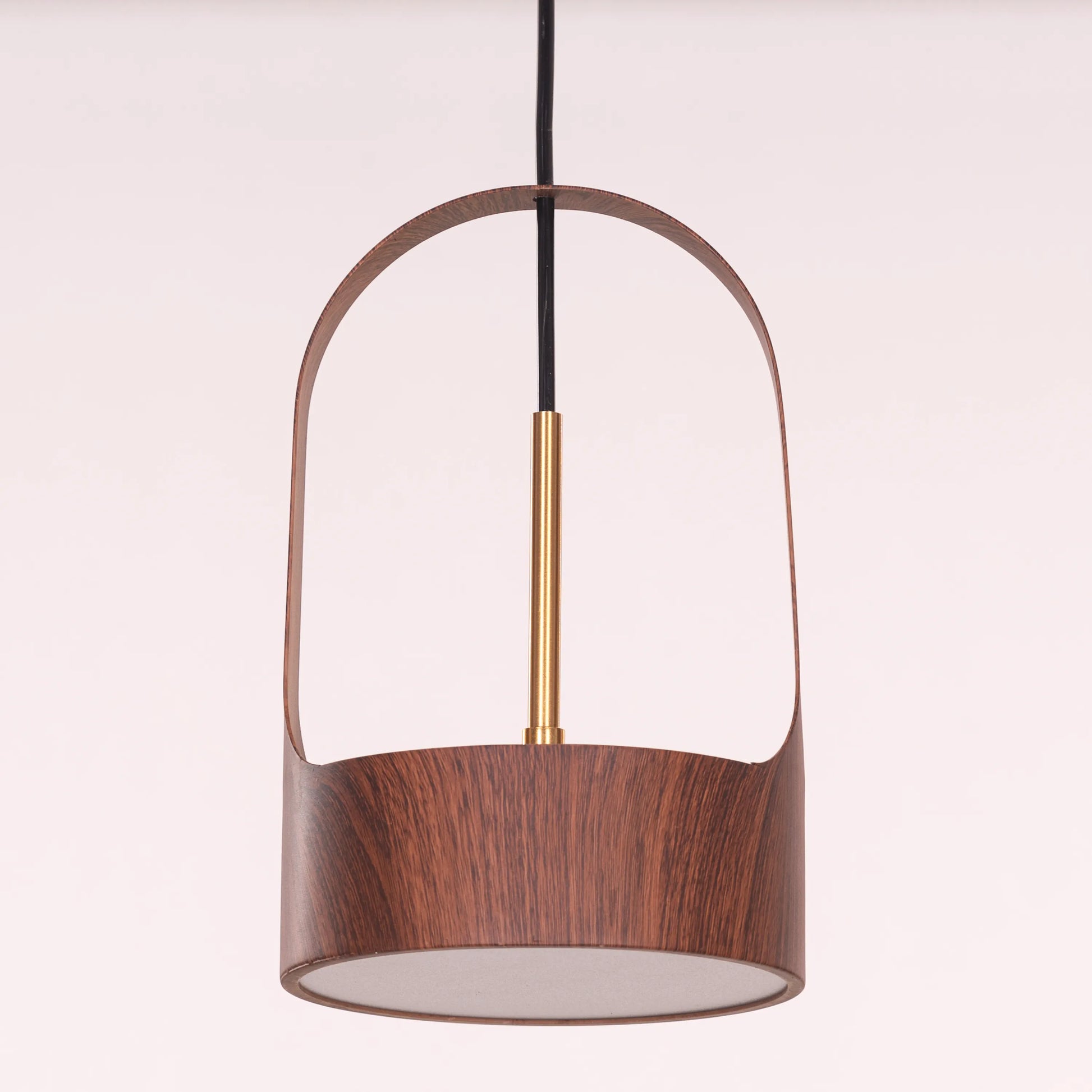 A modern pendant light named 'Smart Move,' featuring a sleek wooden frame with a built-in LED light. The minimalist design highlights the natural grain of the wood, offering a clean and contemporary look. The integrated LED provides efficient, bright illumination while the wooden element adds warmth and sophistication to any space.