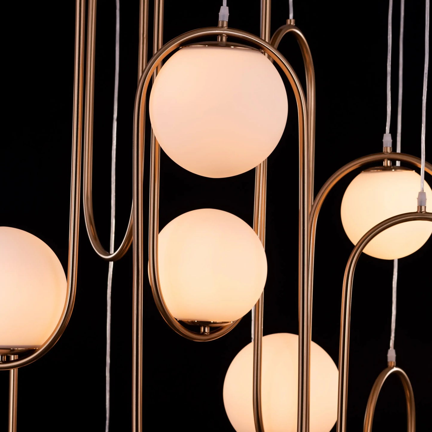 April In Paris (Large, Gold) Double Height Chandelier