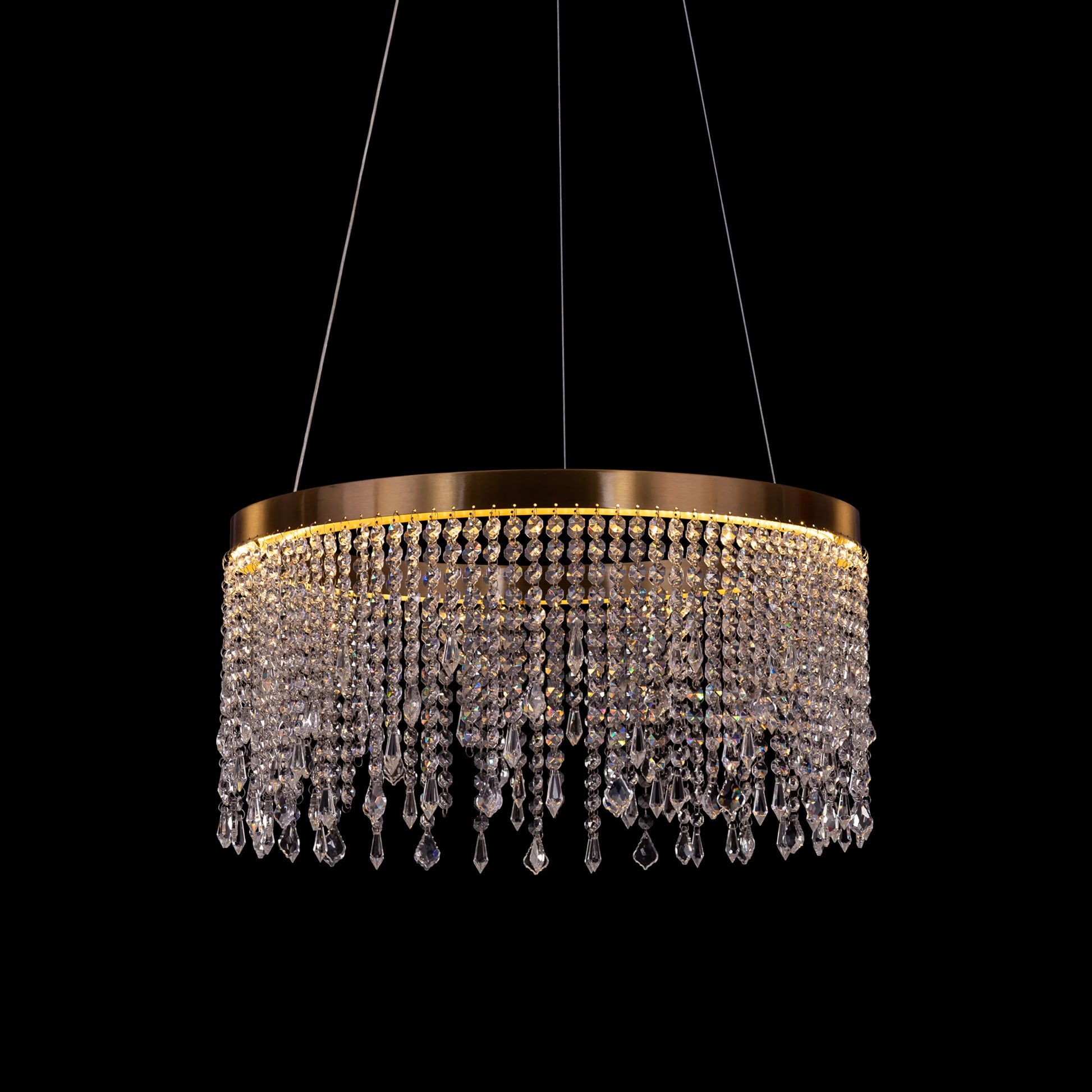 Keep Her Happy Chandelier in gold finish