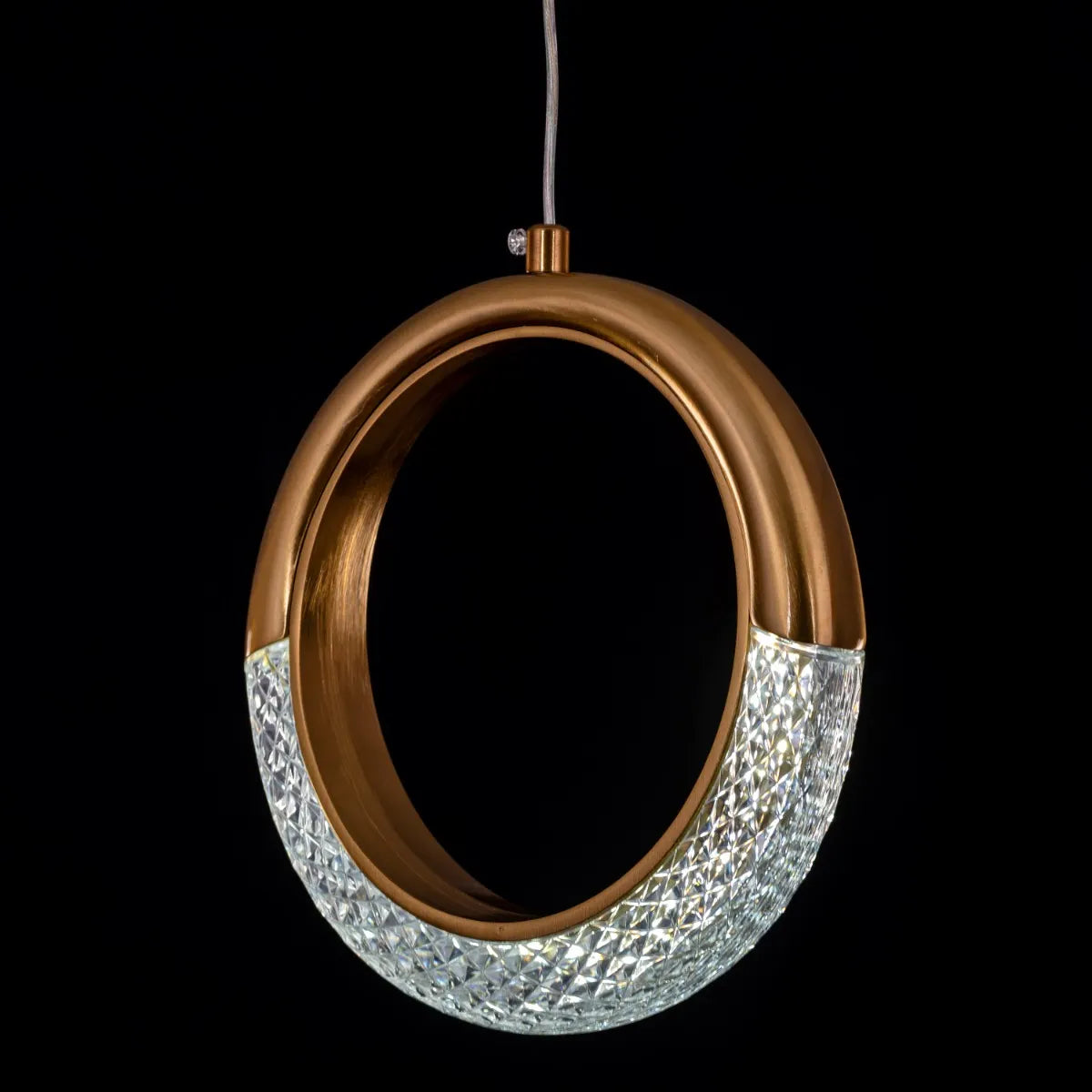 Modern Gold Pendant Light with 3 Color Dimmable LED and Remote Control – Lot To Unpack Design