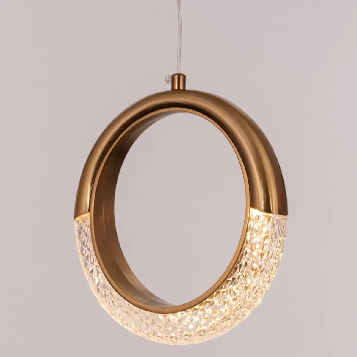 Modern Gold Pendant Light with 3 Color Dimmable LED and Remote Control – Lot To Unpack Design