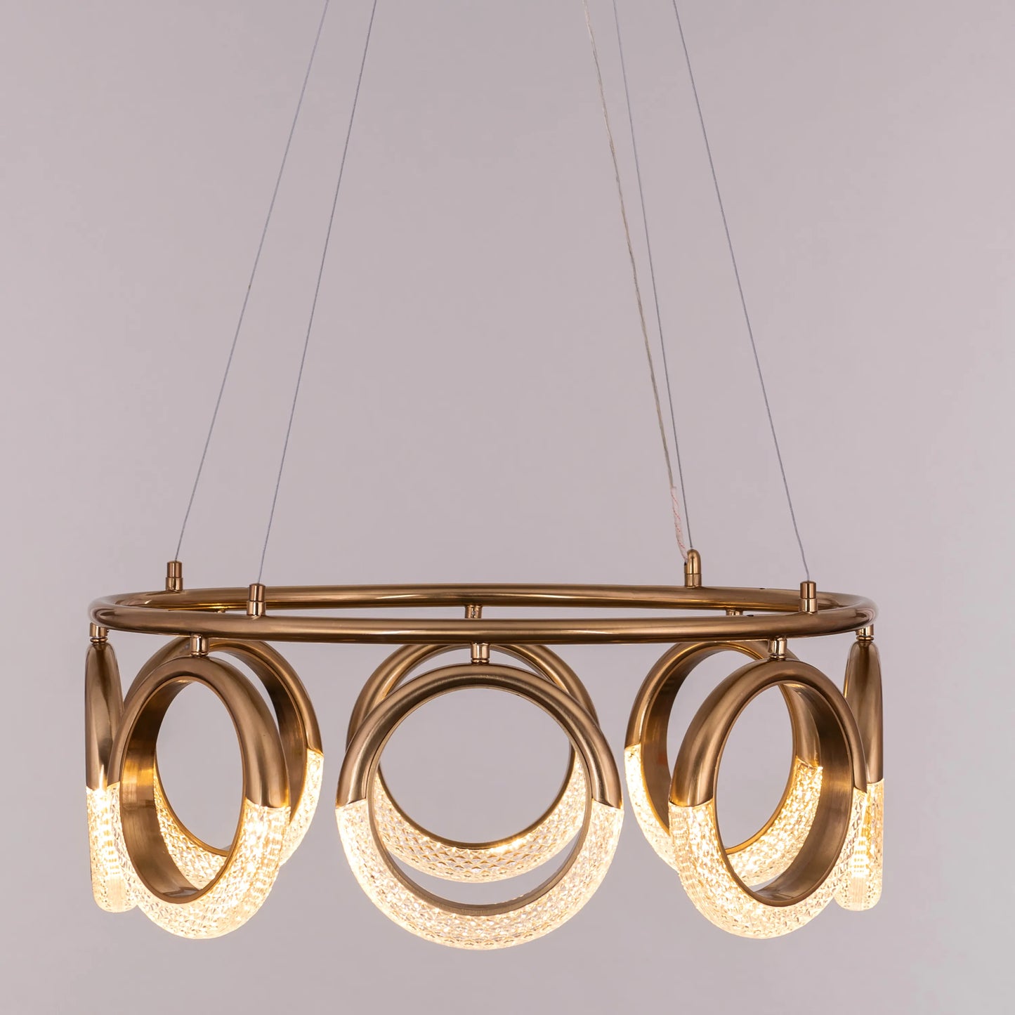 Tell Yourself Chandelier in gold finish