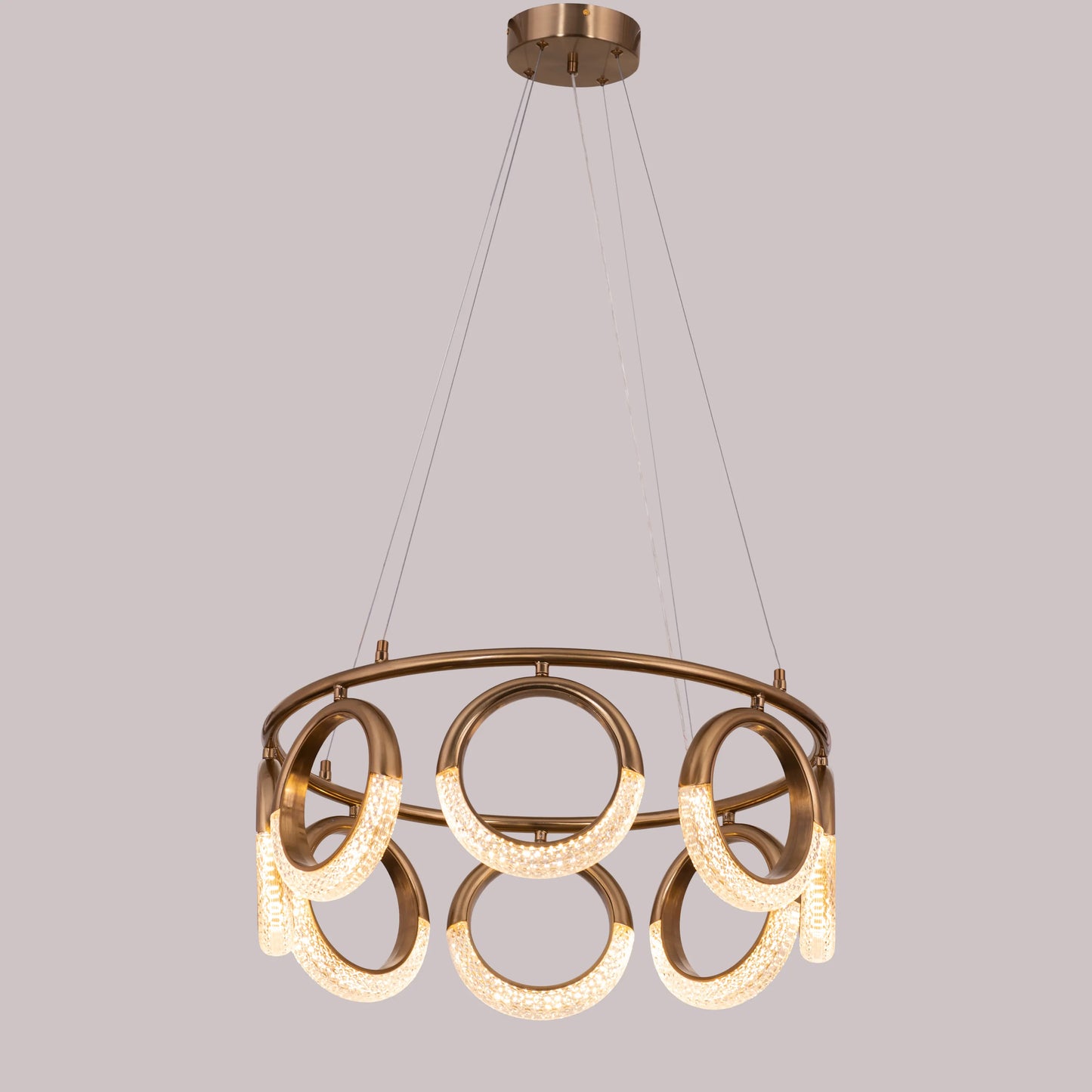 Tell Yourself (Small, Gold, Dimmable LED with Remote Control) Chandelier