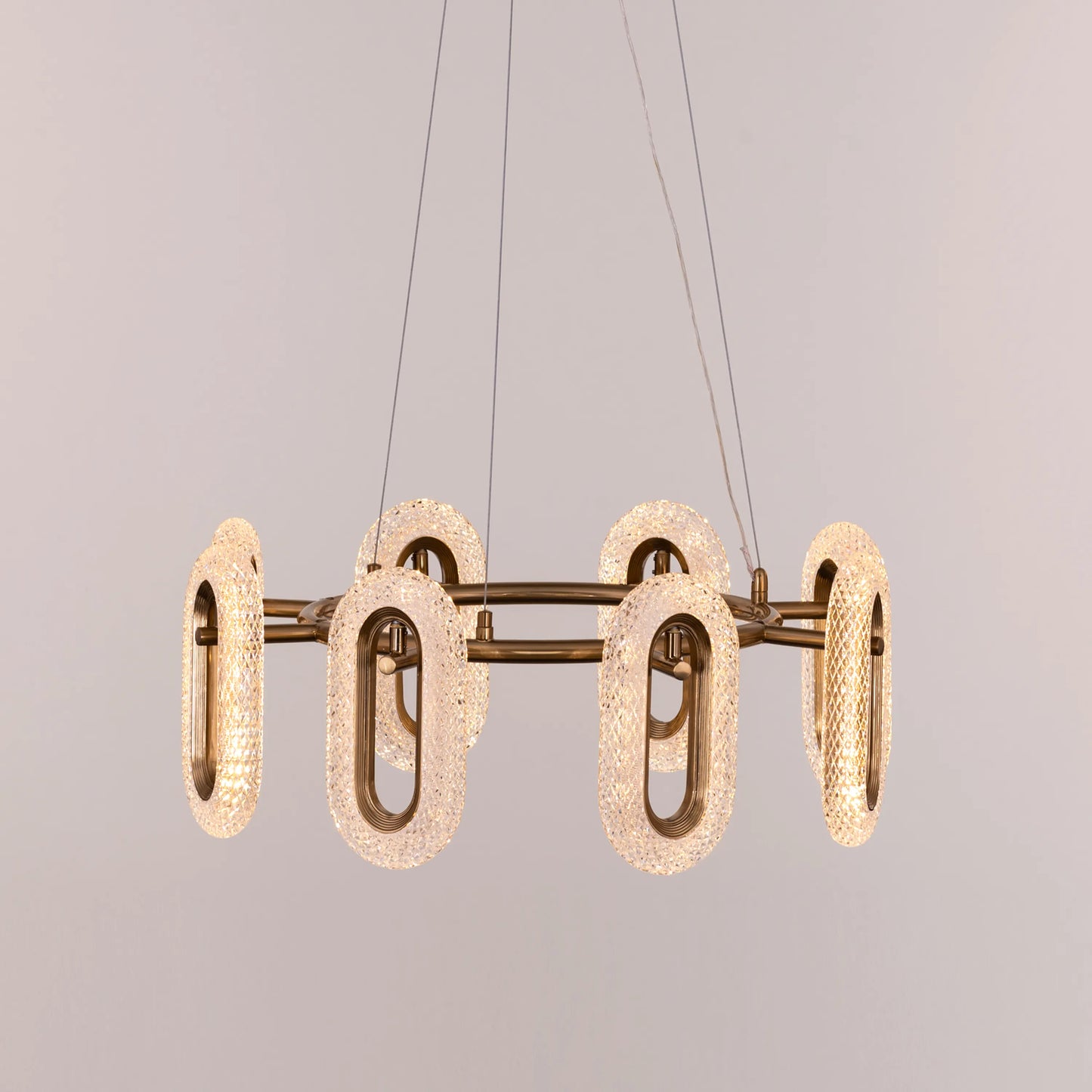 Glowed Up (Gold, Dimmable LED with Remote Control) Chandelier