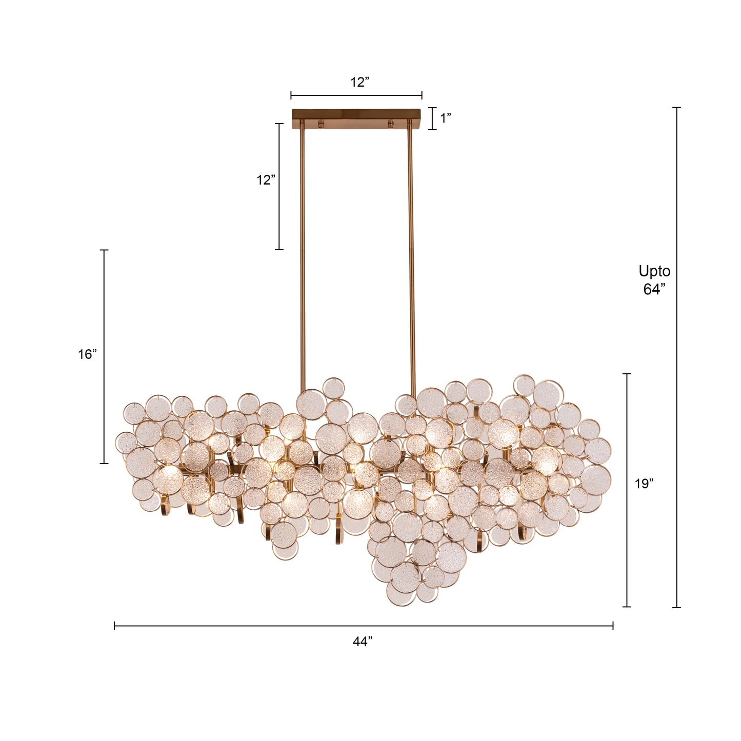 Louder Than Thunder Crystal Chandelier