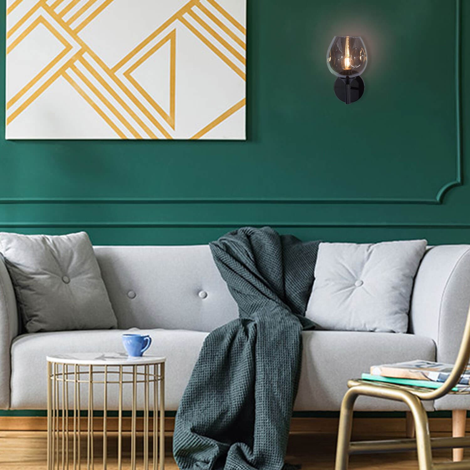 Sleek black metal and glass, mesmerizing glow, fate's prophecies.