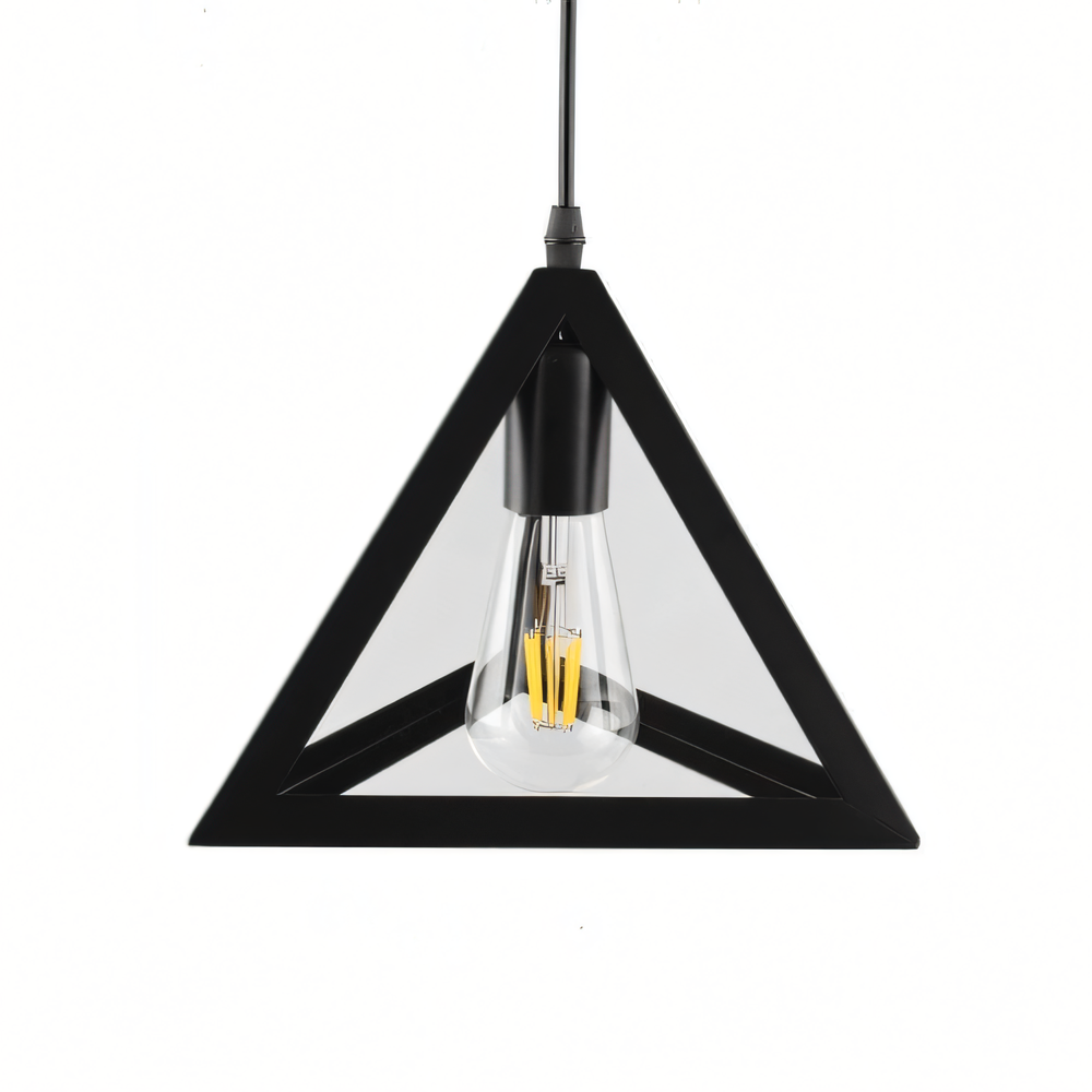 Vintage-inspired and dynamic triangular light that commands attention