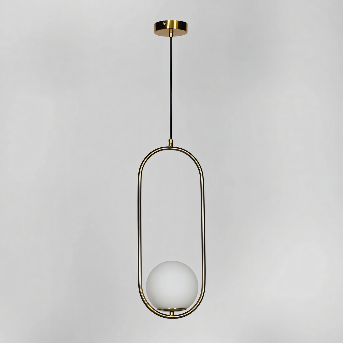 Elegant Orbis Hanging Lamp Light in Luxury Hotel Lobby