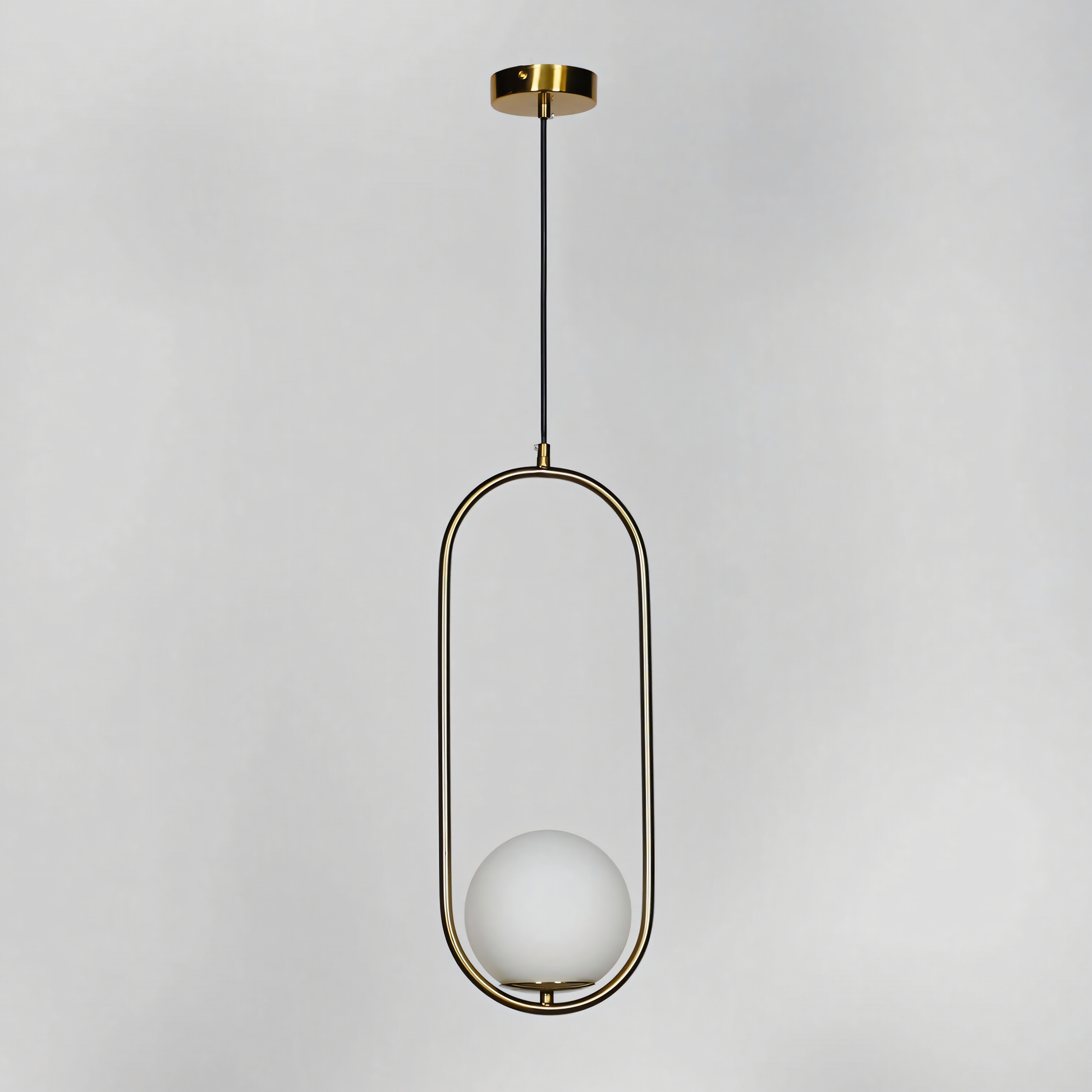 Elegant Orbis Hanging Lamp Light in Luxury Hotel Lobby