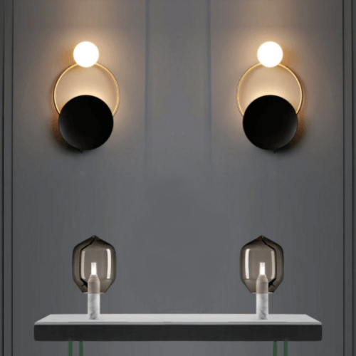 Enchanted pirate wall sconce, golden luminescence, protective barrier.