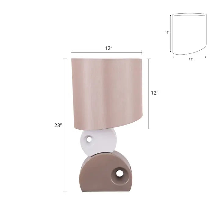 Brilliant sheen ceramic lamp for cozy ambiance