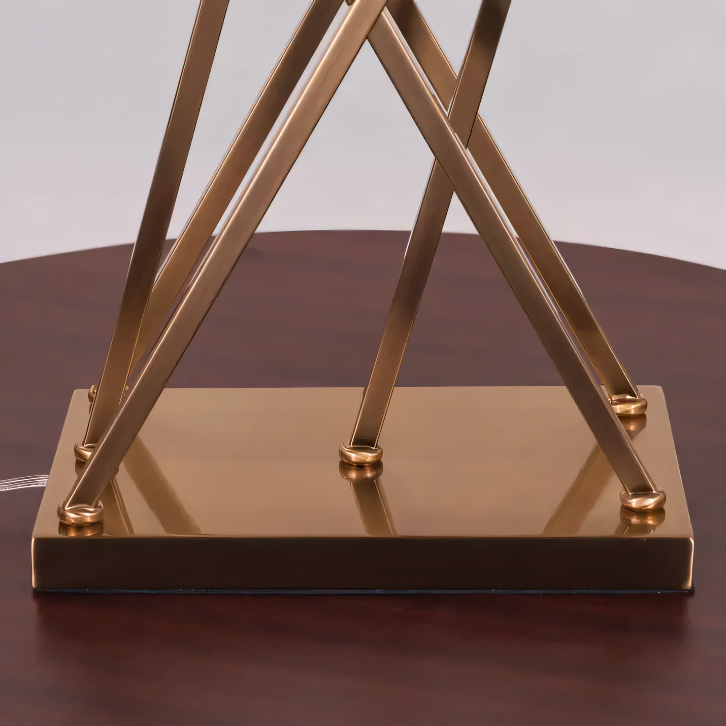 Matte gold frame with intricate design