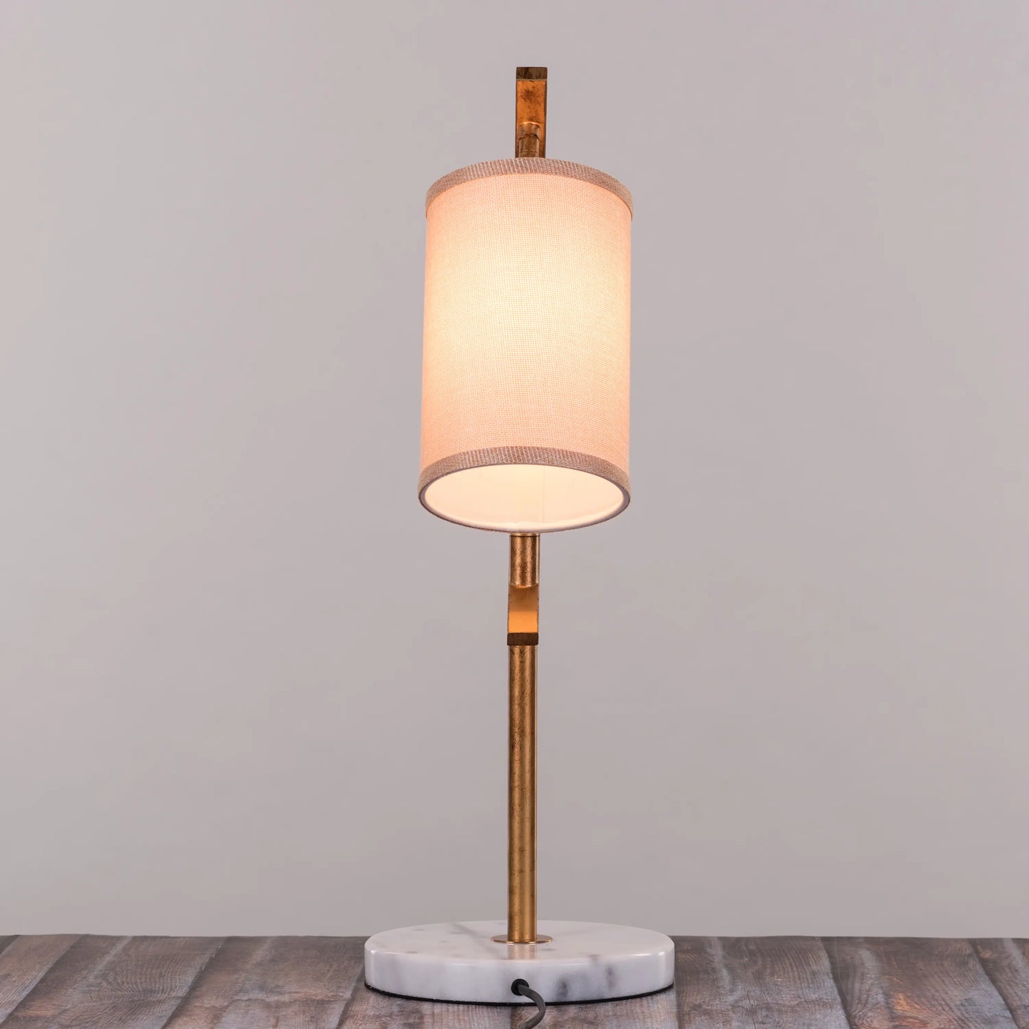 Effortless (Antique Gold, White) Marble Table Lamp