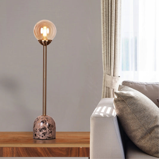 Look & Glisten (Gold, Coffee) Marble Table Lamp
