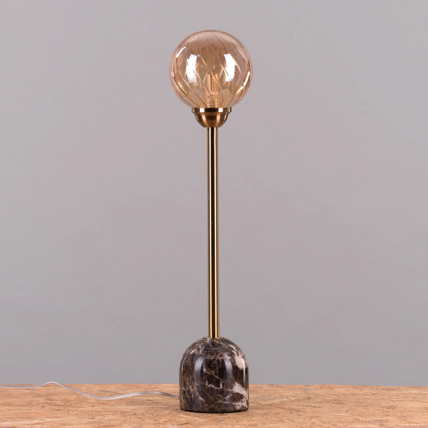 Look & Glisten (Gold, Coffee) Marble Table Lamp