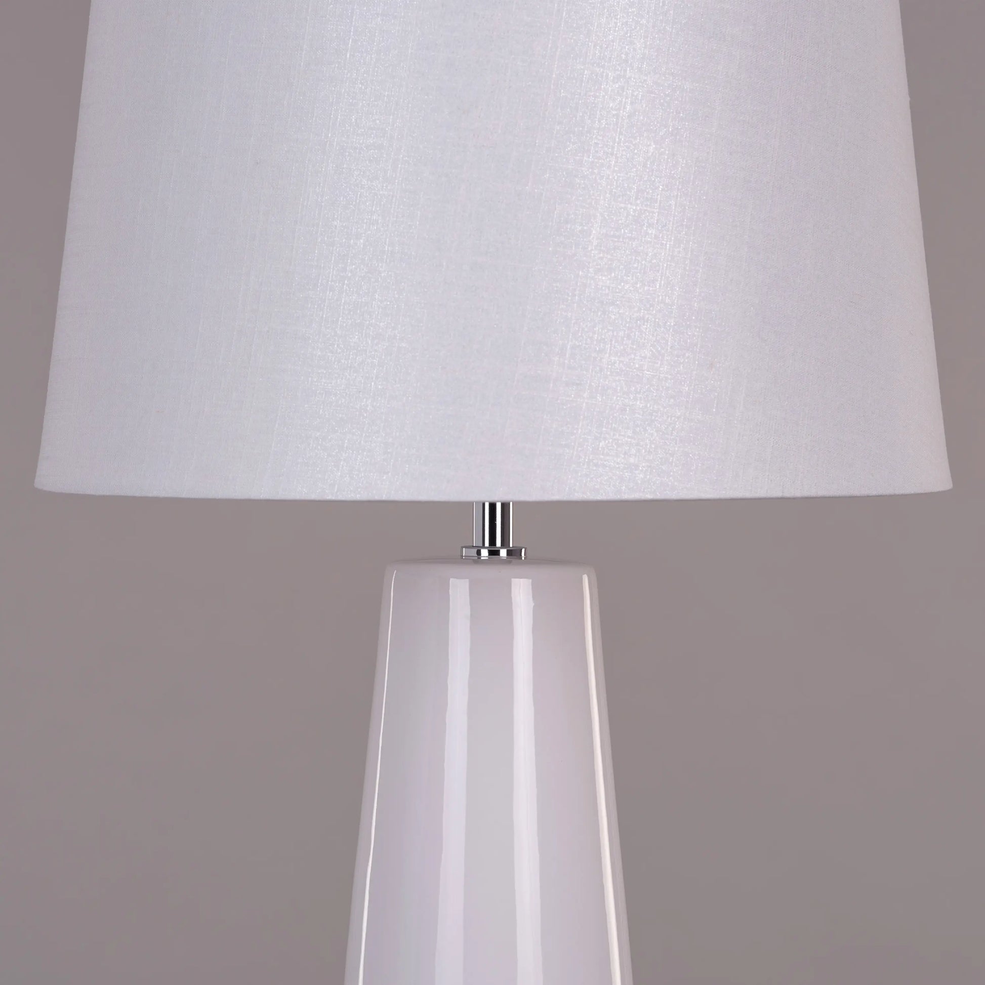Timeless Round Table Lamp with Fabric Shade