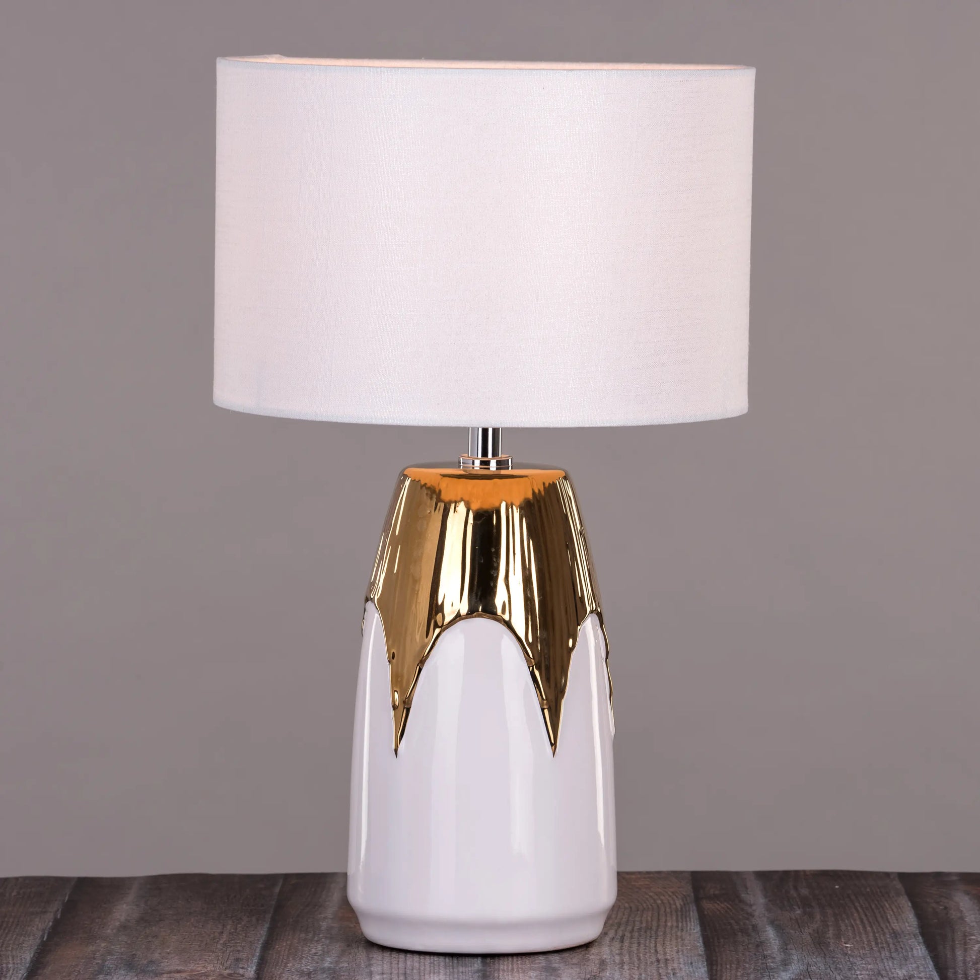 Ceramic table lamp exuding luxury and sophistication