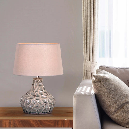 Lip Service Cream Ceramic Table Lamp