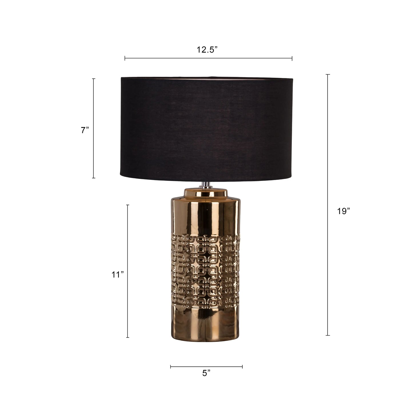 Exquisite craftsmanship in a gold-accented lamp