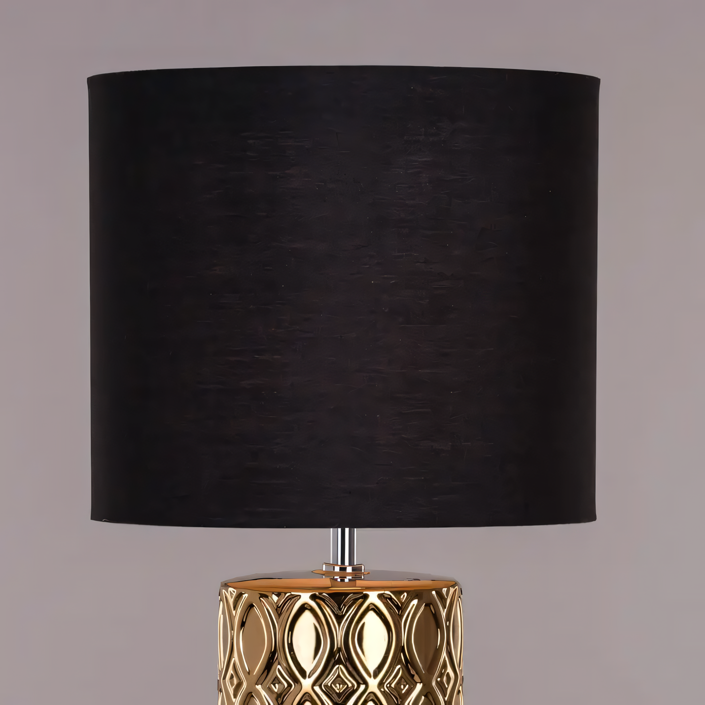Opulent ceramic lamp with intricate detailing