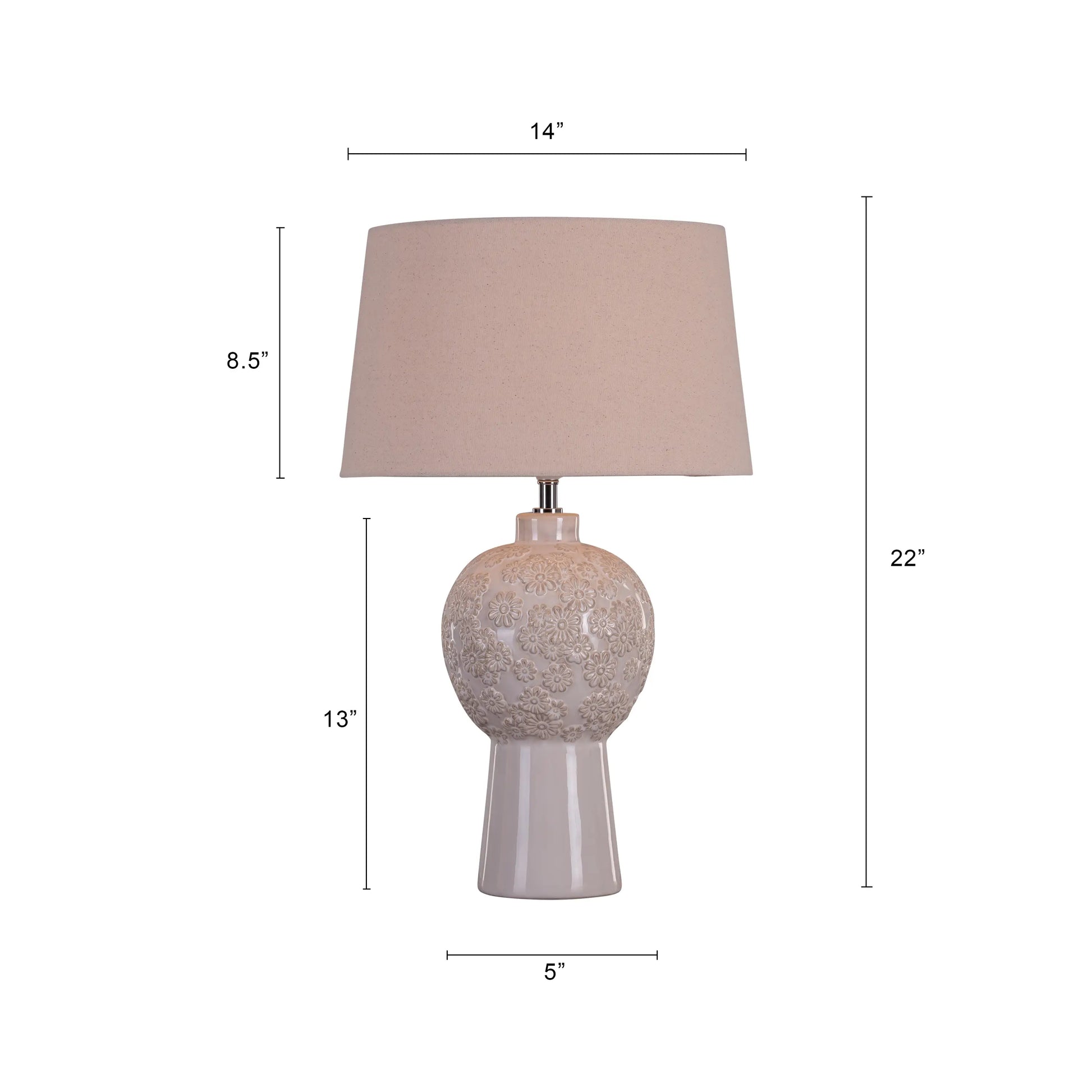  Elevate your urban decor with a cream ceramic lamp