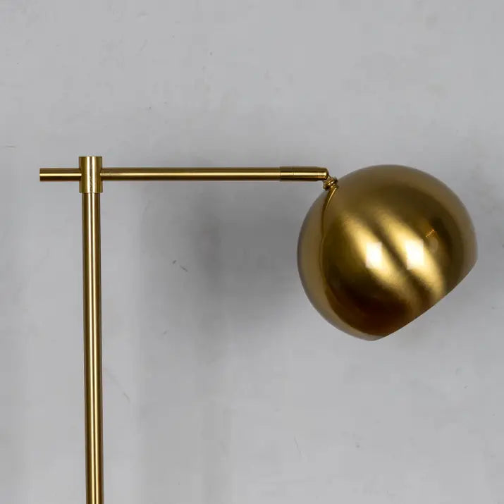 Sleek and minimalist gold lamp design