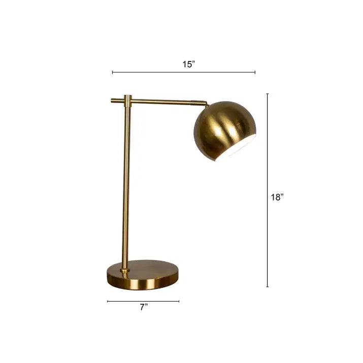 Timeless and versatile gold lamp for any interior