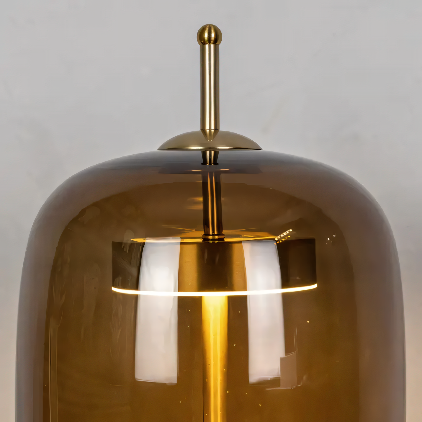 Gold-finished metal base for elegant appeal