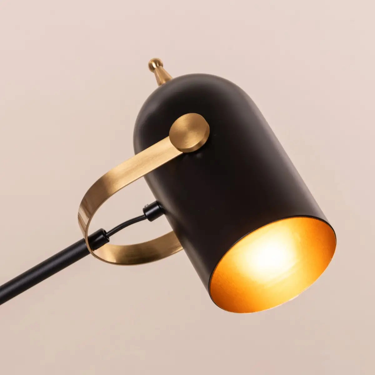 Luxury marble and gold study lamp