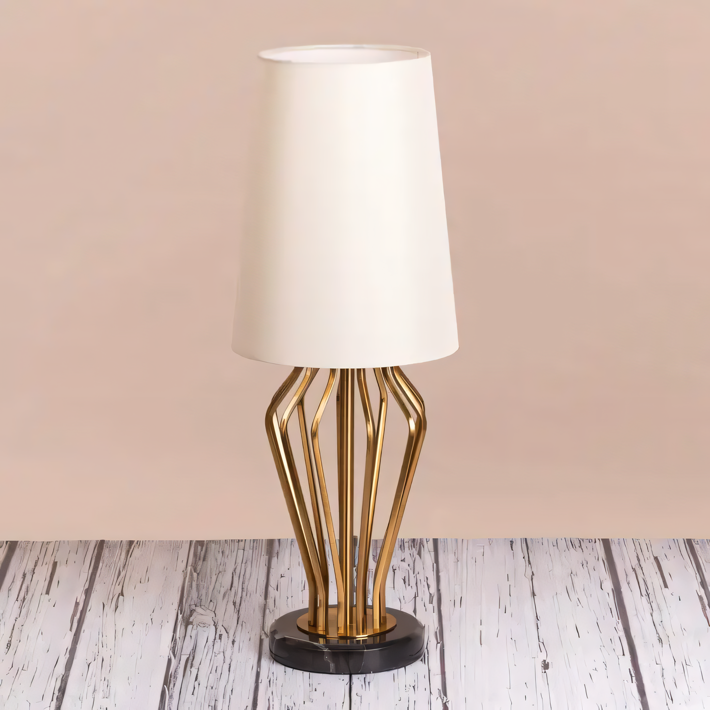 Indulge in luxury with the black marble table lamp