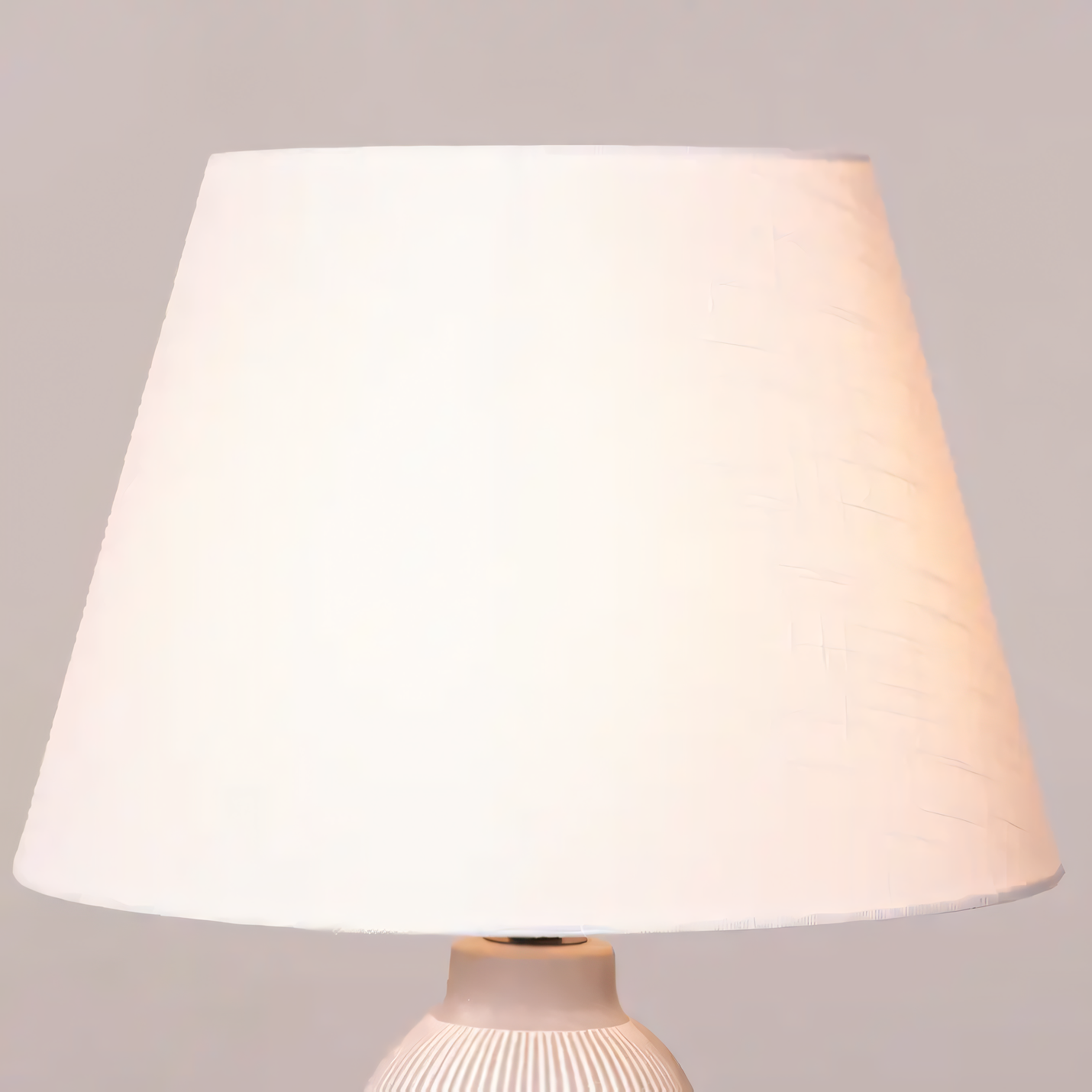 Contemporary White Ceramic Lamp for Living Room