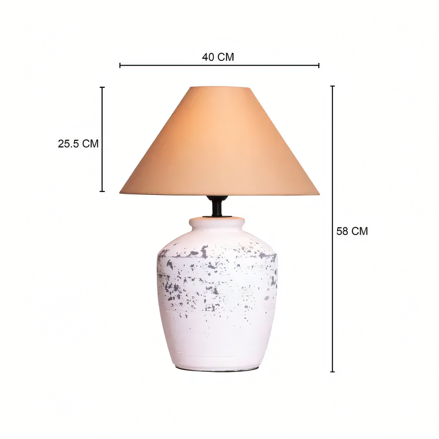 Artisanal Ceramic Lamp for Coastal Decor