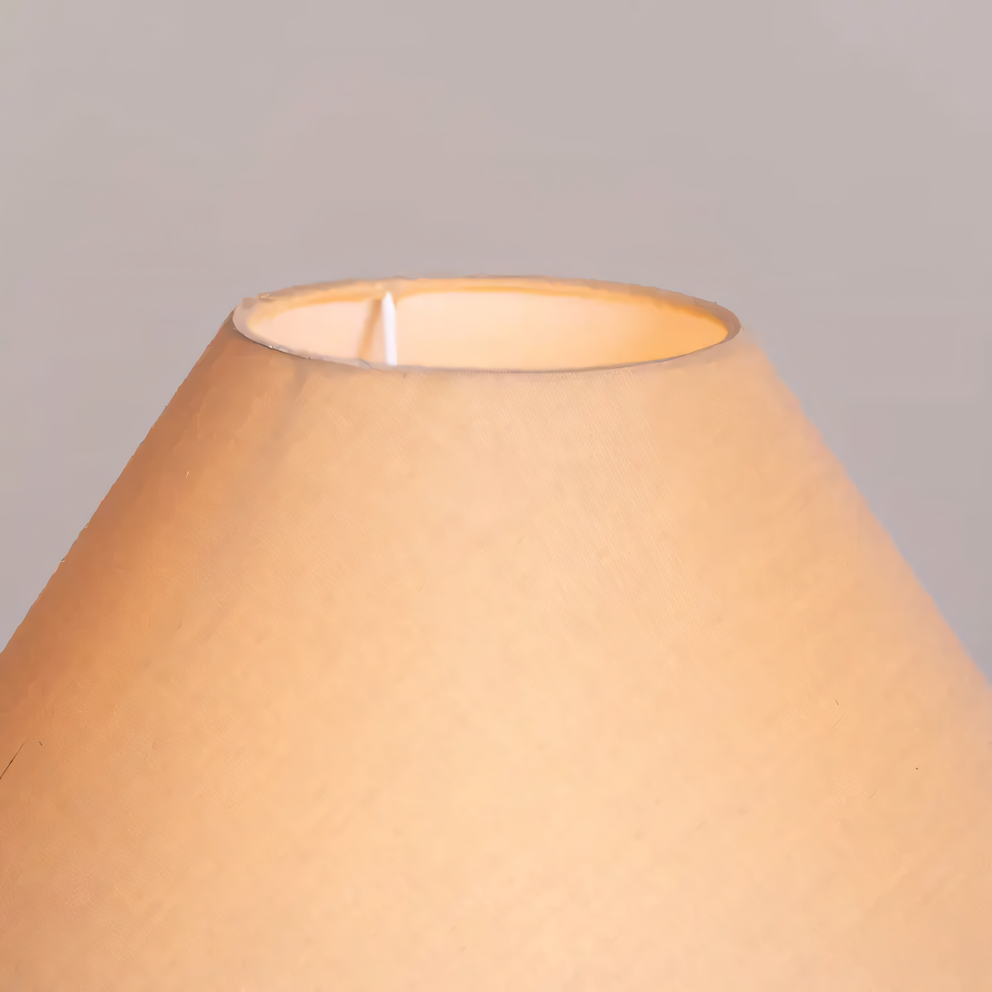 Rustic Italian Pottery Lamp with Beige Shade