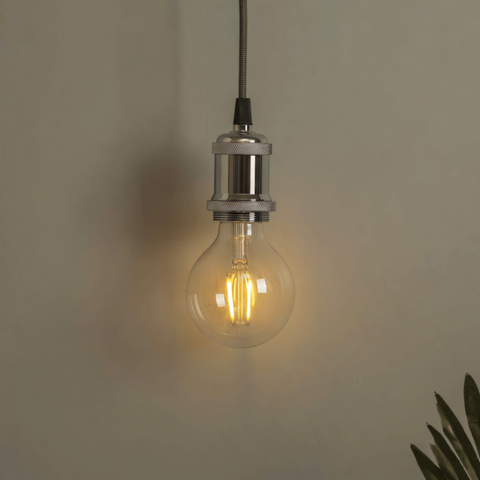 Vintage-inspired Edison pendant hanging light with a warm, inviting glow