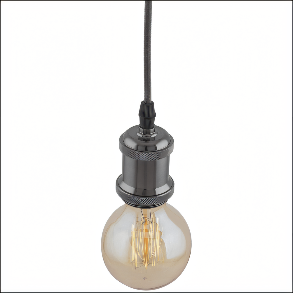 Refined and rustic-looking vintage Edison pendant light fixture