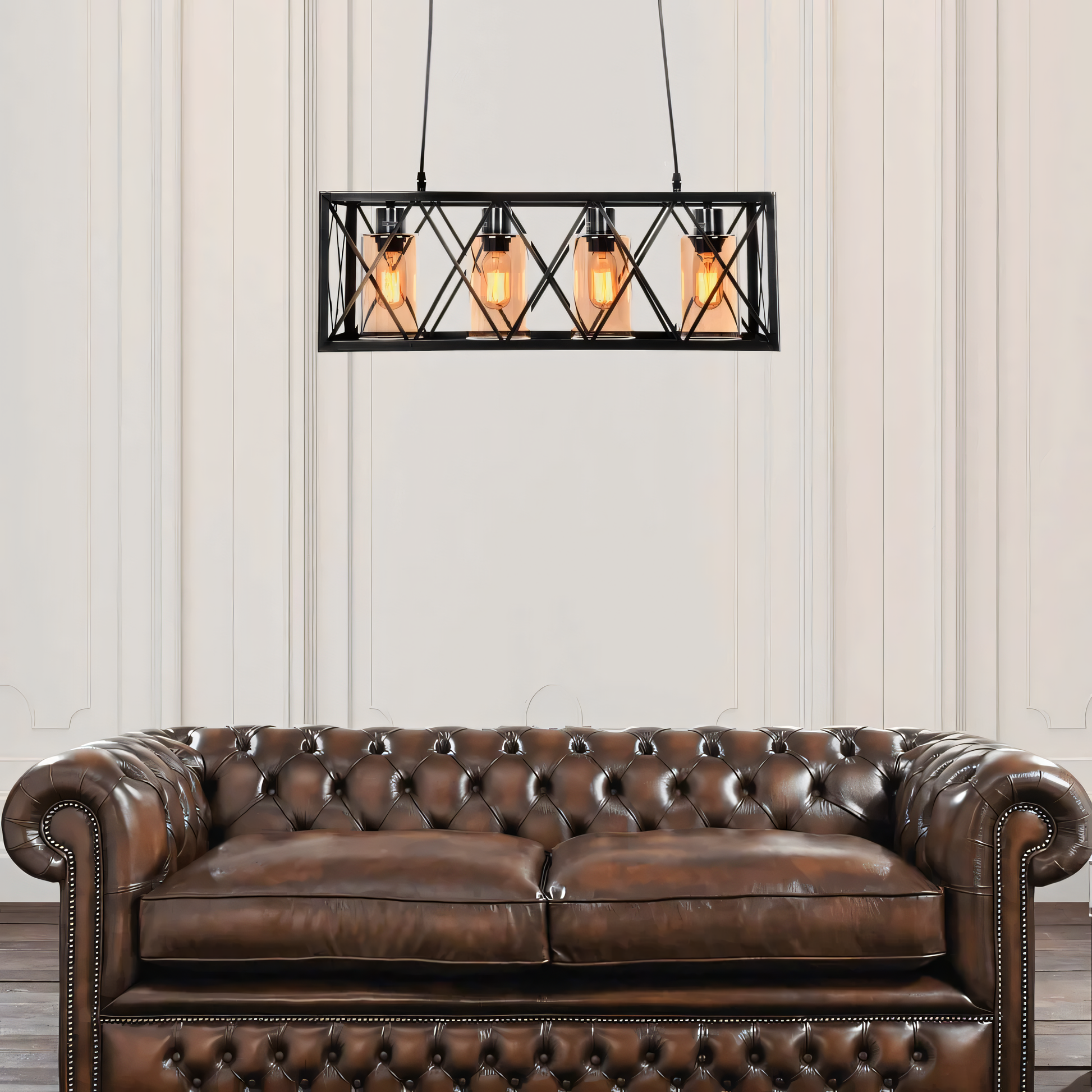 Striking design contrasting with the organic décor