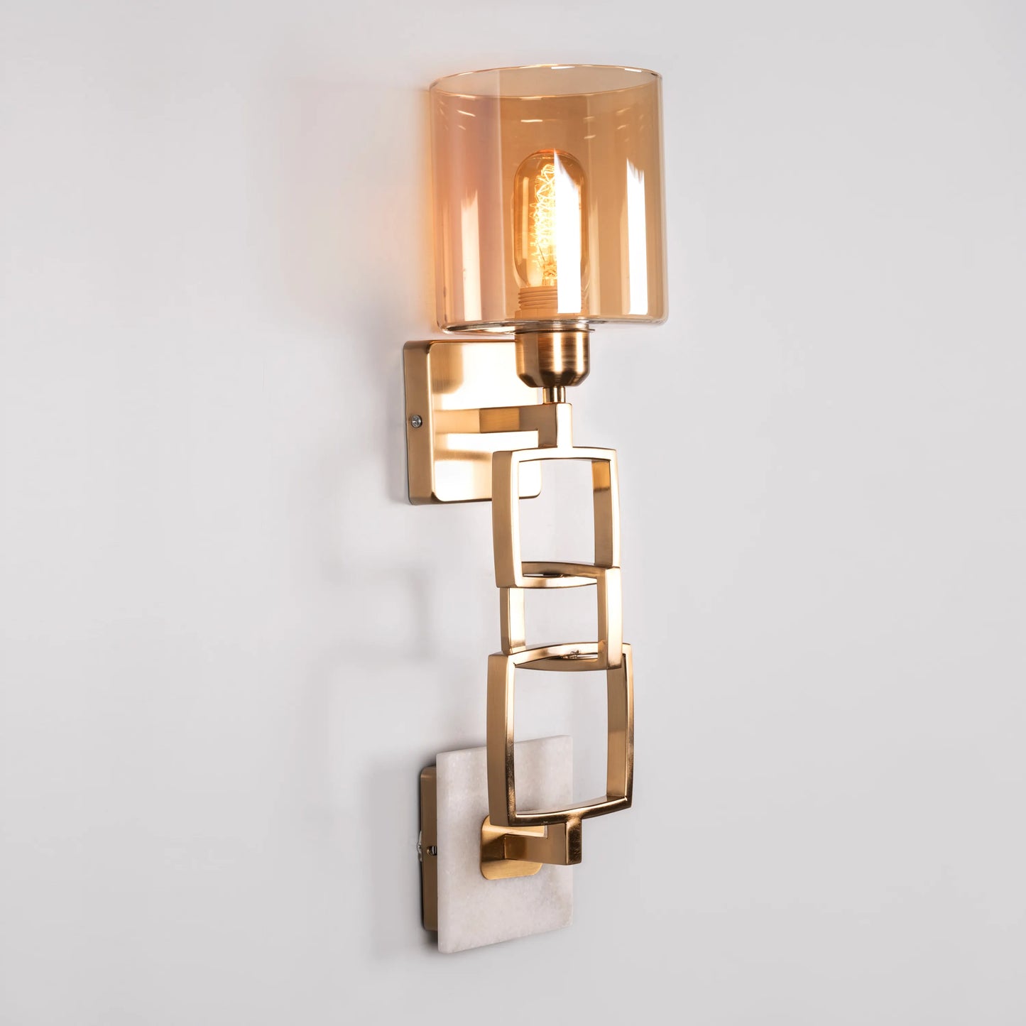 Roman Summer Marble Glass Wall Light – luxury wall light featuring a refined marble and glass design, providing soft ambient lighting and timeless elegance for upscale interiors.