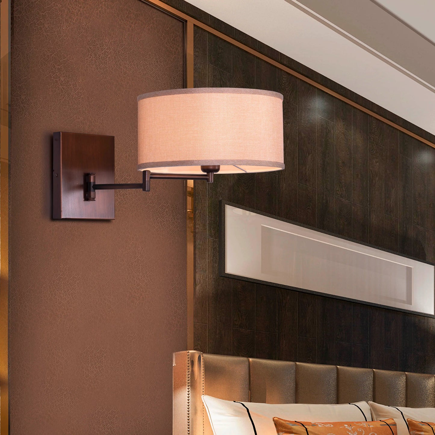 Thinking Out Loud Bedside Wall Light - Sophisticated and personalized lighting fixture with a custom laser-etched design, providing a warm and inviting ambiance in the bedroom.