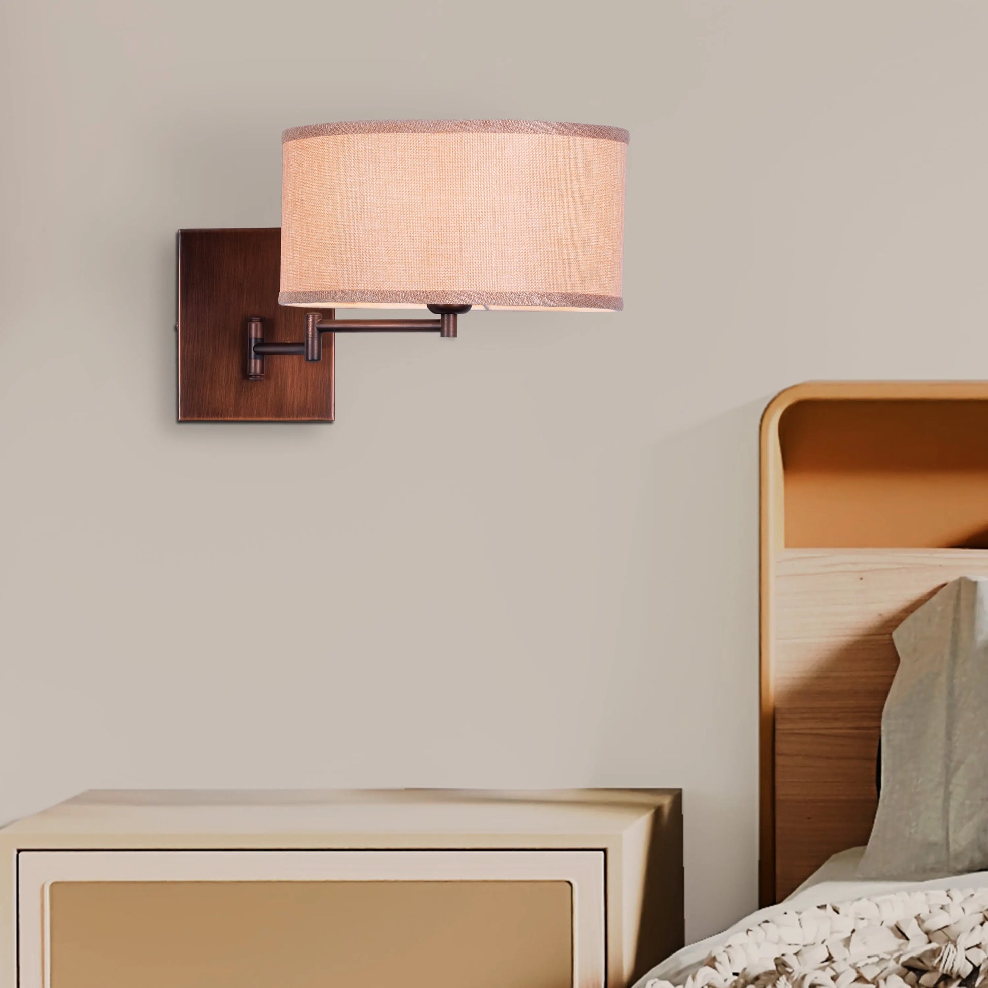Thinking Out Loud Bedside Wall Light - Sophisticated and personalized lighting fixture with a custom laser-etched design, providing a warm and inviting ambiance in the bedroom.