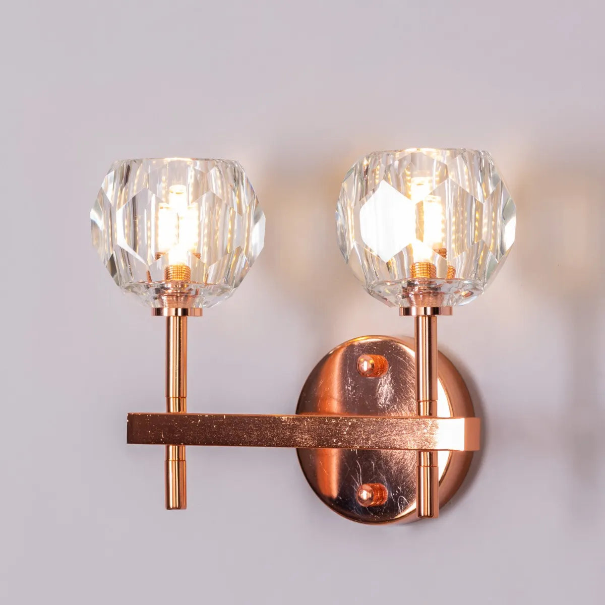 White Diamond Crystal Wall Light