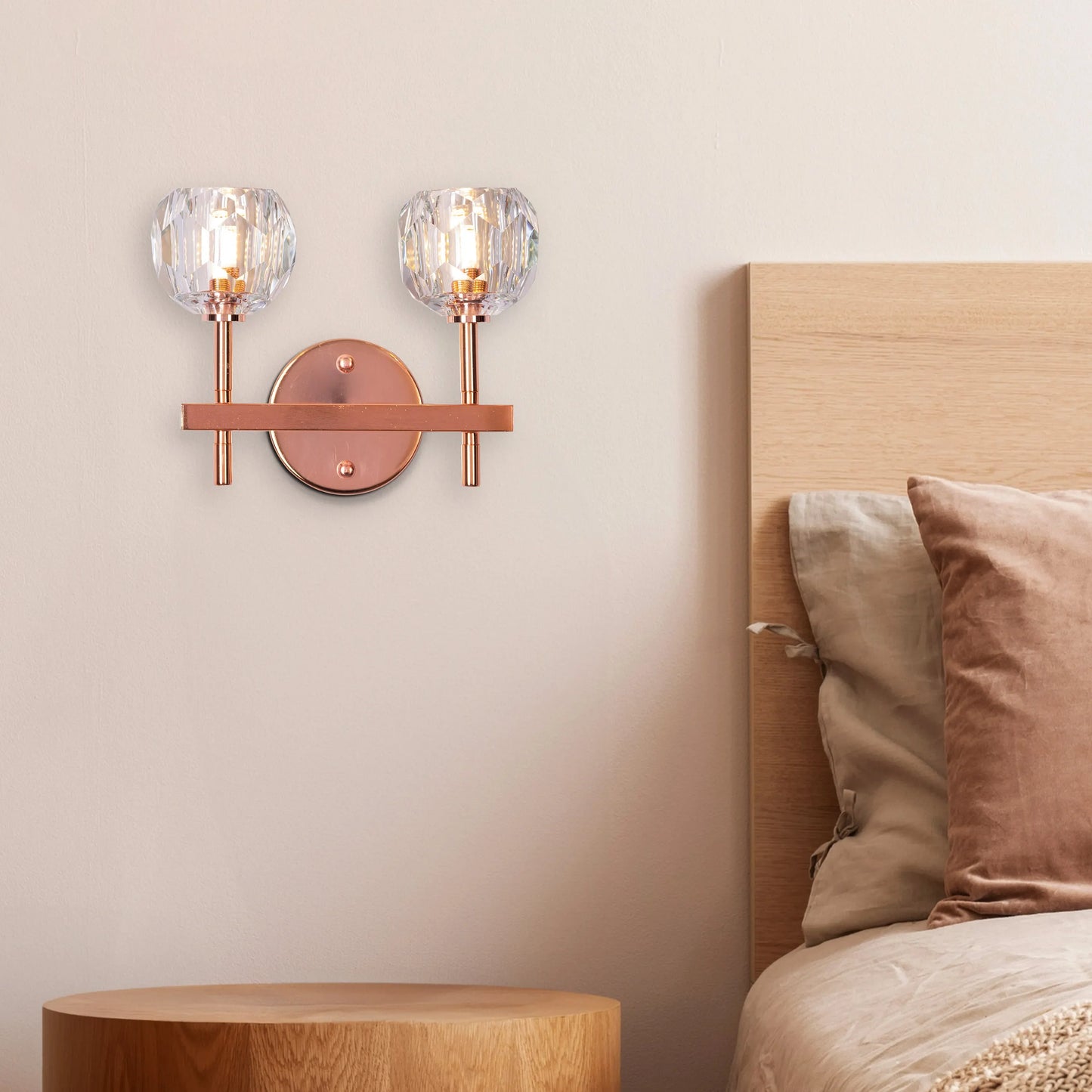 White Diamond Crystal Wall Light